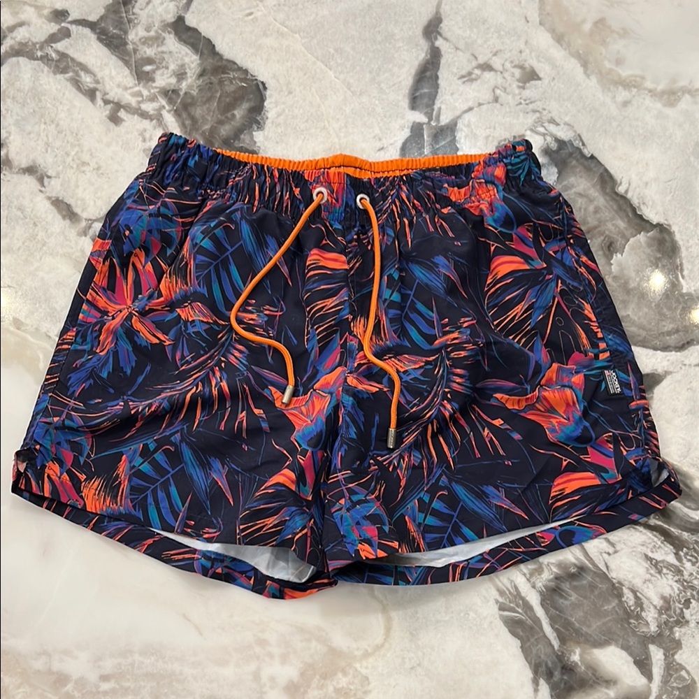 Men’s Jockey Tropical Print Swim Trunks - NWOT
